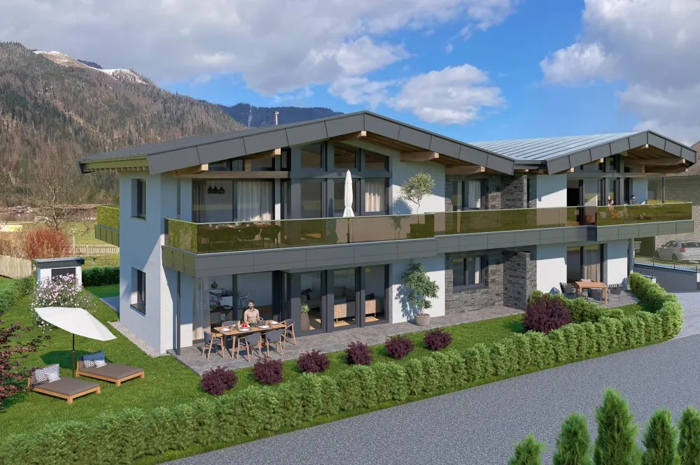 KITZIMMO-Neubau-Gartenwohnung in Kössen kaufen.