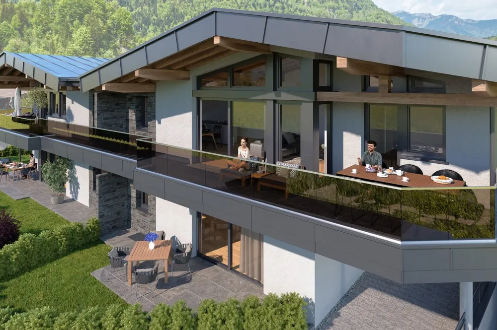 KITZIMMO-Neubau-Gartenwohnung in Kössen kaufen.