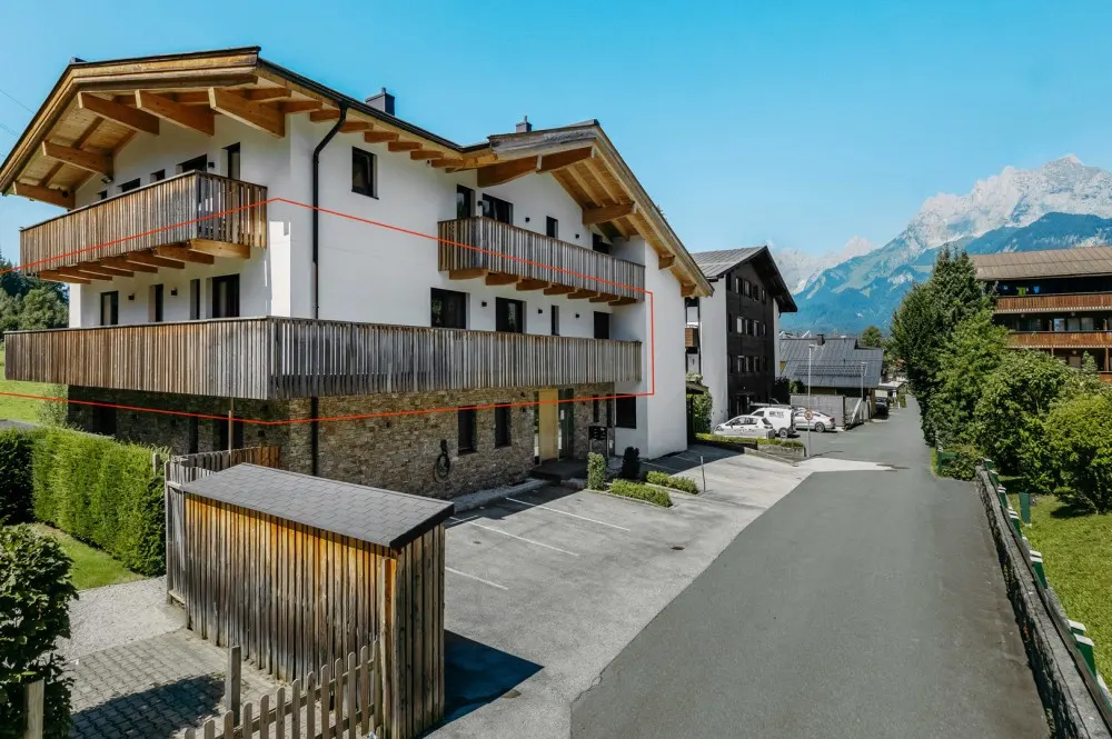 KITZIMMO-Exklusive Wohnung mit Panoramaterrasse in Skiliftnähe - Immobilien St. Johann.