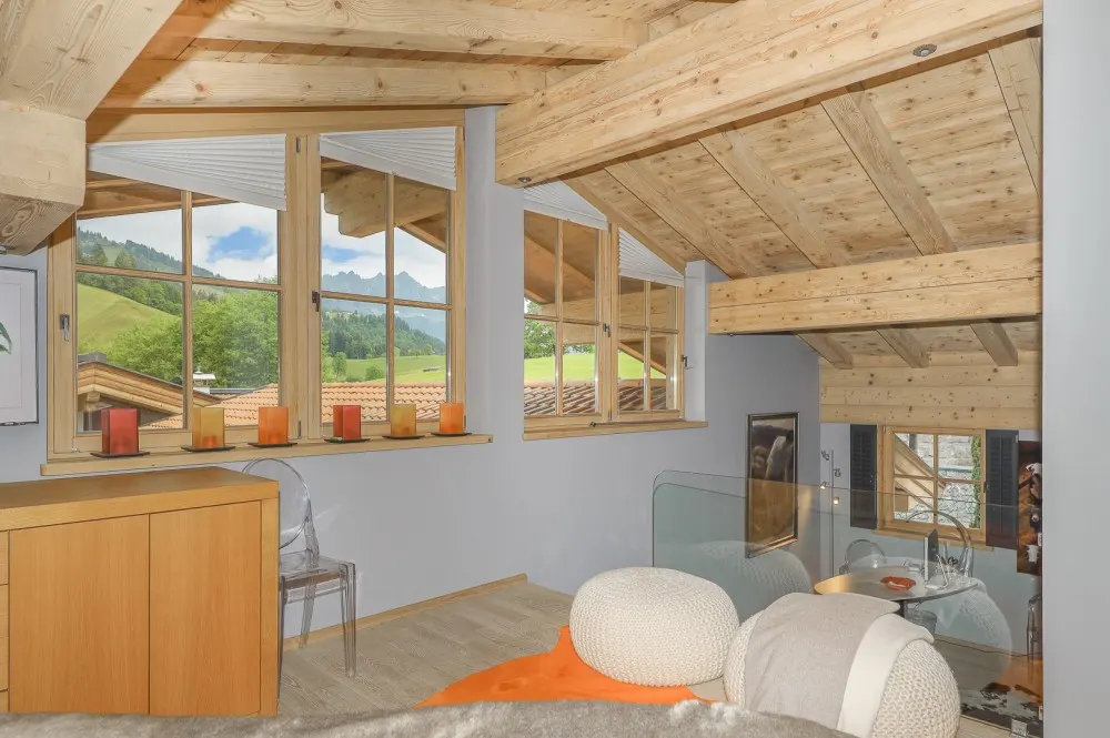 KITZIMMO-Exklusives Chalet mit Kaiserblick in Toplage kaufen - Immobilien Reith bei Kitzbühel.