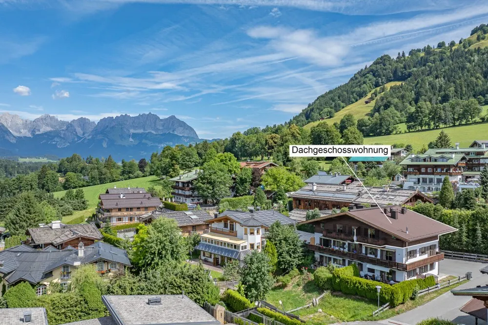 Exklusive Dachgeschosswohnung am Sonnberg mit Blick über Kitzbühel - KITZIMMO