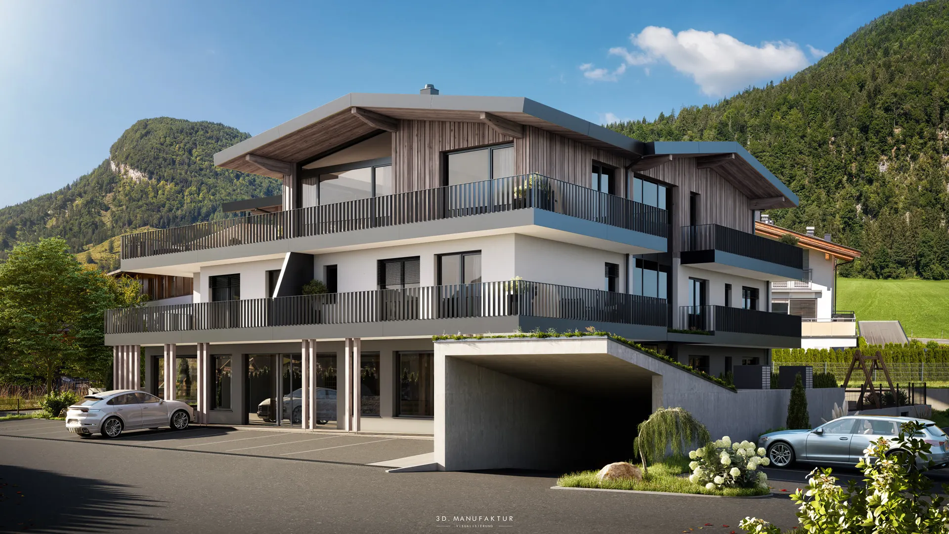 KITZIMMO-Luxus Terrassenwohnung in exklusivem Neubau - Immobilien Kirchdorf kaufen.