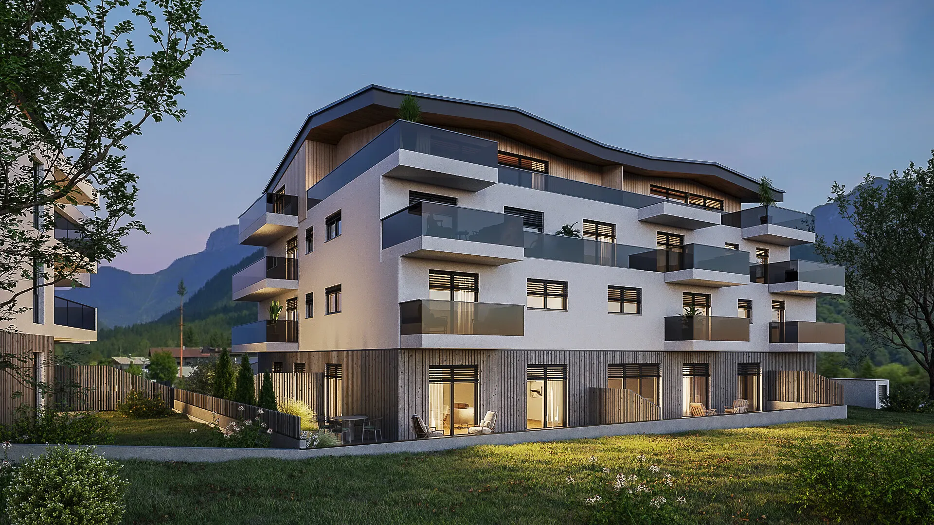 KITZIMMO-Grundstück mit Baugenehmigung für 15 Wohnungen & 1 Geschäft - Immobilien St. Ulrich.